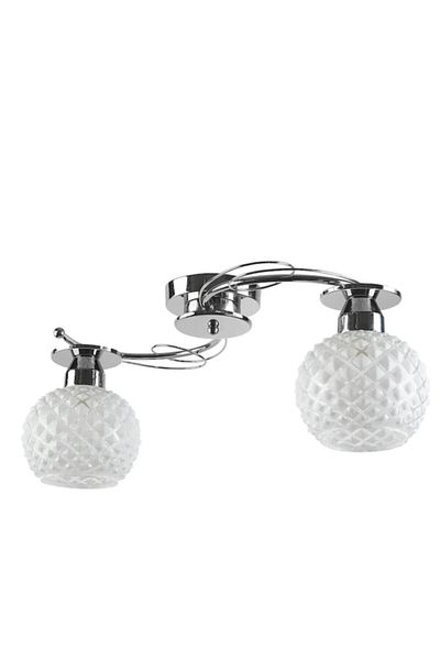 Modavize Modern Chrome Glass Double Chandelier - Living Room, Kitchen and Bedroom