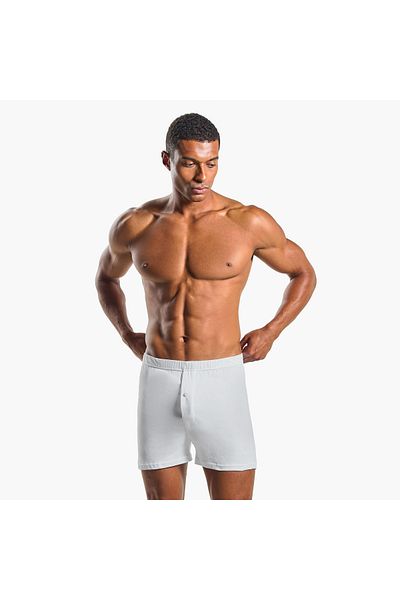 FAV Set of 3 - Boxer with Elasticated Waistband and Button Detail