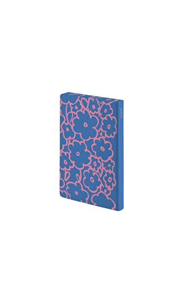 NUUNA Caiet cu puncte gri Fluid Chrome (Hârtie premium A6 - 176 pagini)