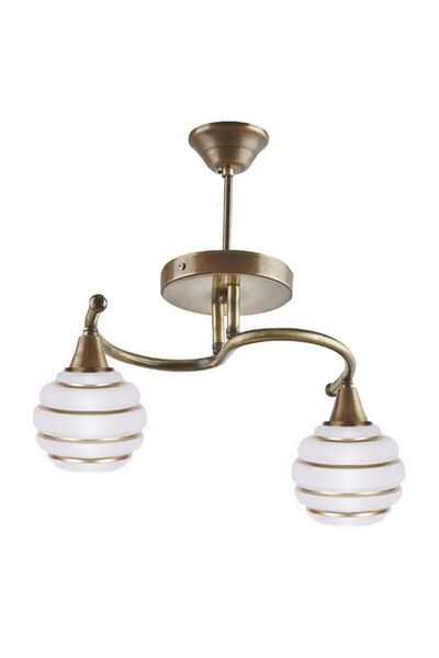 Modavize Modern Gold Patterned Rustic Antique Chandelier - Living Room, Kitchen and Bedroom Set of Two