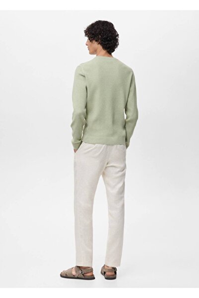 MANGO Man İnce triko ribana pamuklu kazak