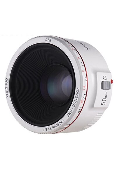 Yongnuo 50mm F1.8 Iı Canon Uyumlu Otofokus Prime Lens Beyaz