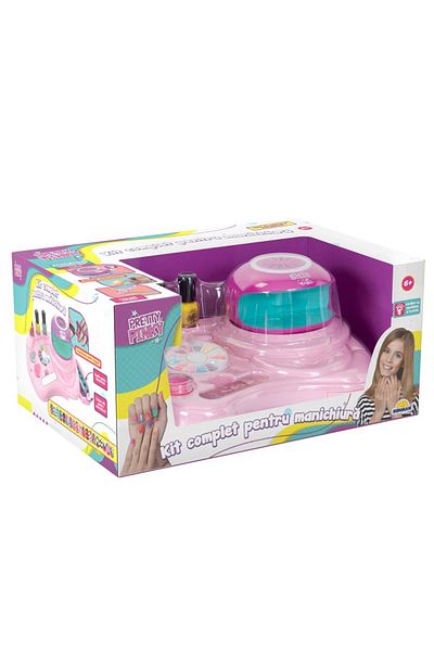 PopŞeker Nail Art Studio Lighted Manicure Set: Create Sparkle on Your Nails, Bring Your Personal Style to Life!