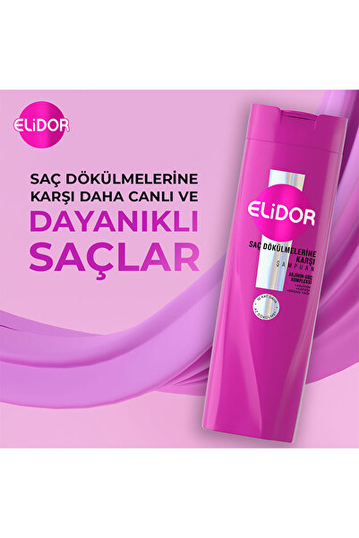 Elidor Saç Bakım Şampuanı Saç Dökülmelerine Karşı 400 ml X3