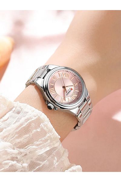 Curren CURREN-9091 Original Brand Stainless Steel Band Wrist Watch For Women