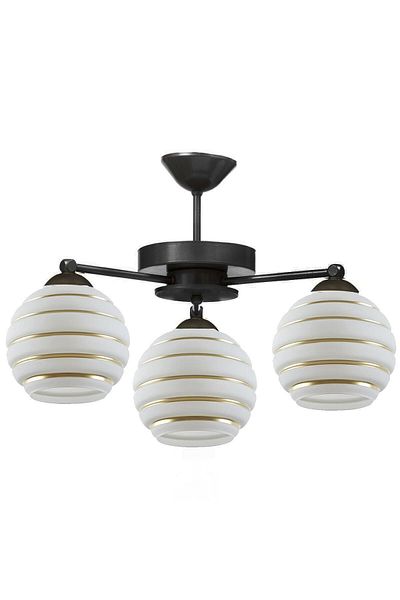 Modavize Modern Plofonyer - Glass Triple Chandelier - Living Room, Kitchen and Bedroom Design