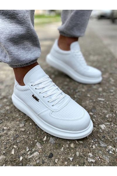 Byshoes Knack High Sole Casual Shoes 042 White