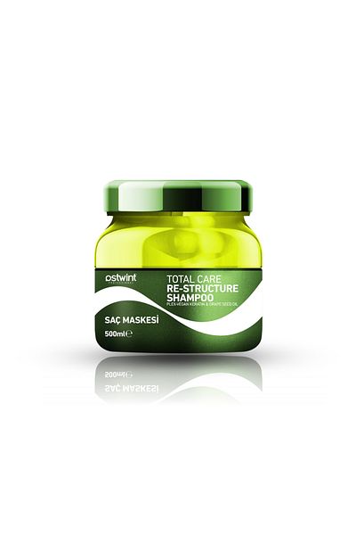 Ostwint Total Care Re-structure Hair Mask With Plex, Vegan Keratin And Grape Seed Oil - 500ml