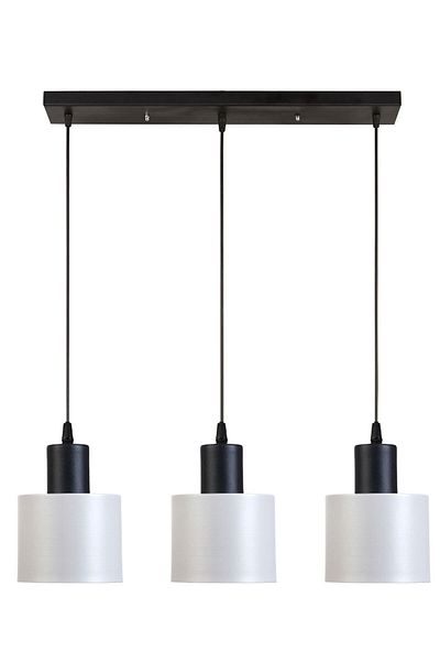 Modavize Modern Teddy Cafe Kitchen Living Room 3-Piece Metal Row Pendant Lamp Chandelier Set