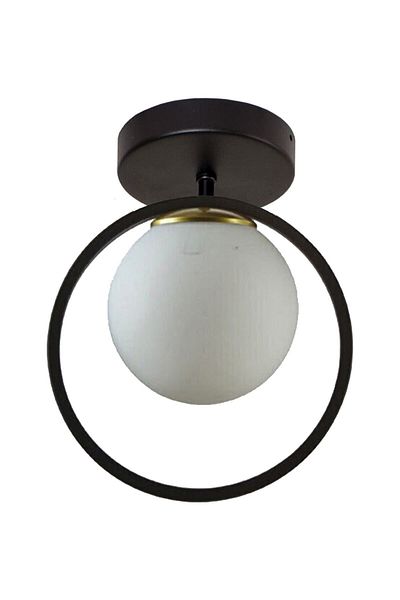 Modavize Peri Metal Living Room - Black and White Single Chandelier - Kitchen and Bedroom Ring