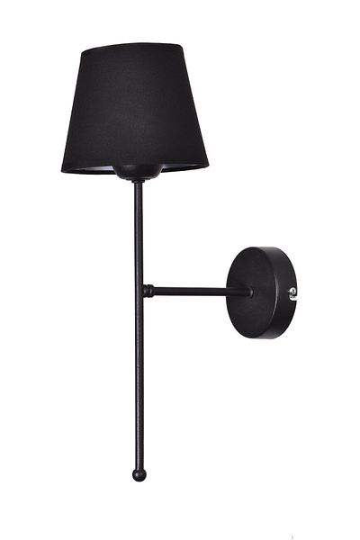 Modavize Paris Special Living Room - Black Cafe Design - Body Fabric Black Head Wall Sconce