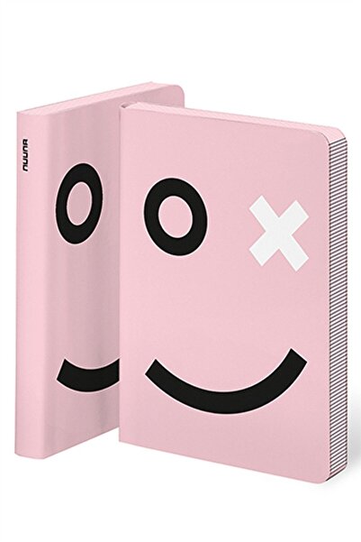 NUUNA Ox Graphic Pink Leather Dot Notebook