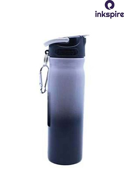 inkspire Quality Stainless Steel Color Transition Flask 500 ml Water Leak Proof Steel Water Bottle with Straw Does Not Create Odor