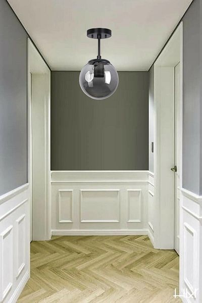 Modavize Mini Modern Living Room - Single Ceiling Pendant Lamp Chandelier with Glop Glass for Kitchen and Bedroom