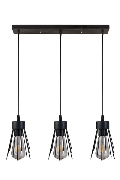 Modavize Aphrodite Modern Design - Black 3-Piece Chandelier Bedroom Kitchen Living Room Set