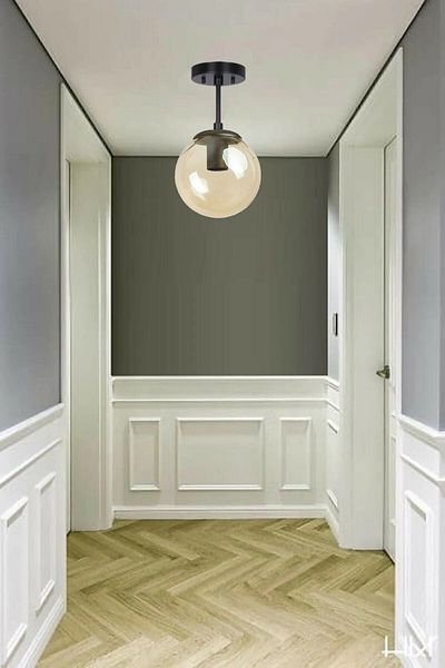 Modavize Mini Modern Living Room - Single Ceiling Pendant Lamp Chandelier with Glop Glass for Kitchen and Bedroom