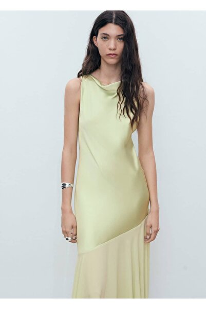 MANGO Woman Rochie cu croiala asimetrica