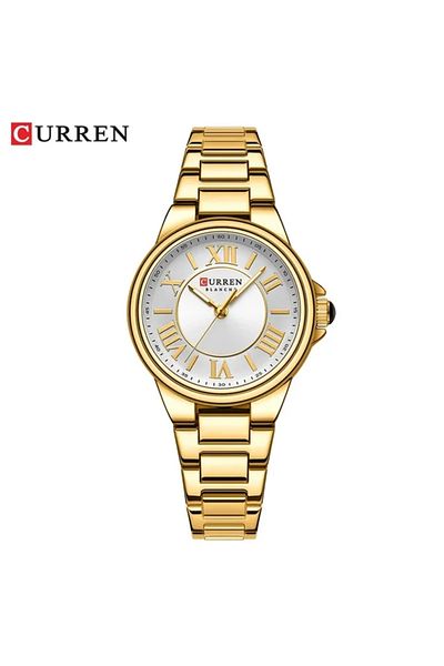 Curren 9091 Watch for Women Top Brand Luxury Quartz Watch Stainless Steel Luminous Wristwatch Elegan