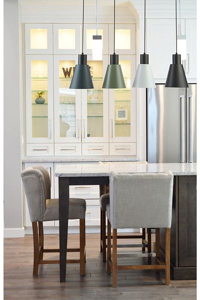 Modavize Modern Trend Black Color Mixi - 4 Row Chandelier Cafe-Kitchen Living Room Pendant Lamp