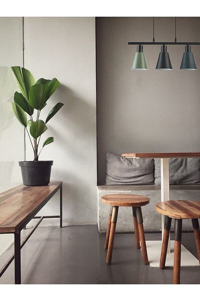 Modavize Pera Modern Cafe Kitchen Living Room Set - Black, Anthracite, Green 3-Piece Pendant Chandelier