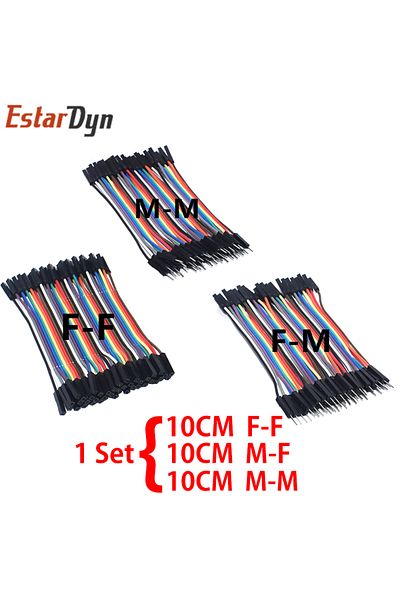 Estardyn 1set 10cm Dupont Line 10cm/20cm/30cm Male To Male Female To Male Female To Female Jumper Wire Dupo