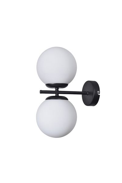 Modavize Zagreb Special Living Room - Glass Metal Body 2-Piece Wall Sconce - Cafe Design