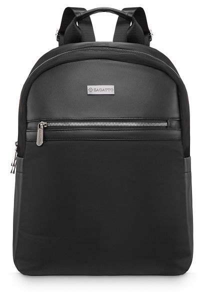 zagatto ® Women's Urban Backpack, Black, Waterproof, Laptop Safe, 35x27x15 Cm, Nero Zg845