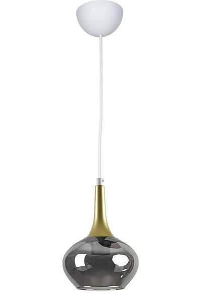 Modavize Nero Modern Design - White Smoked Glass Single Chandelier