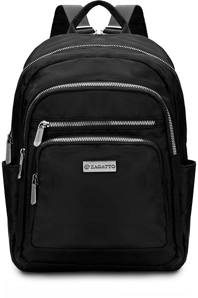 zagatto ® Women's Urban Backpack, Black, Waterproof, Lightweight, 33x26x30 Cm, Zg844 Nero