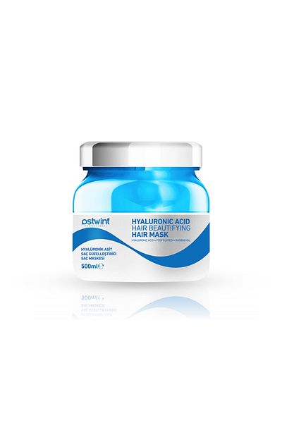 Ostwint Hair Mask with Hyaluronic Acid, Phospholipids and Baobab Oil Shine for Damaged Hair - 500ml
