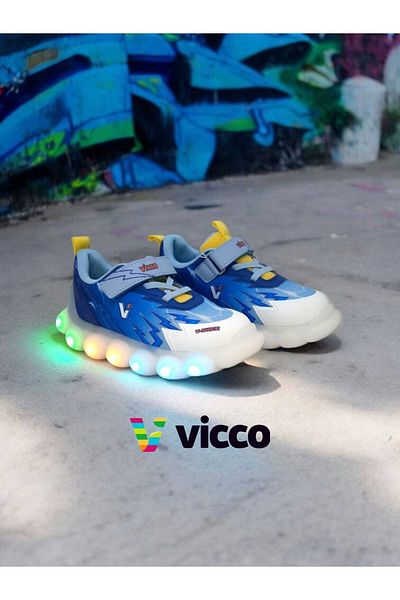 Vicco Vi̇cco Flash Orthopedic Led Lighted Children's Sports Shoes