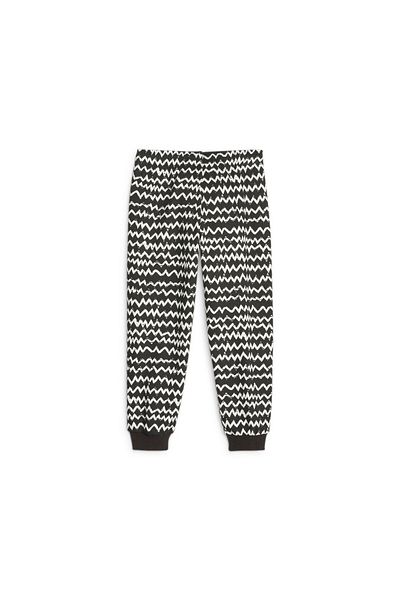 Puma Kids Classics Mix Match Printed Pants - Black