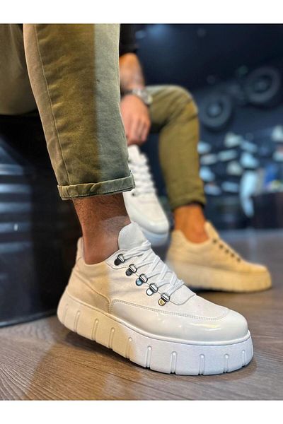 Byshoes Knack high sole daily shoes 600 white