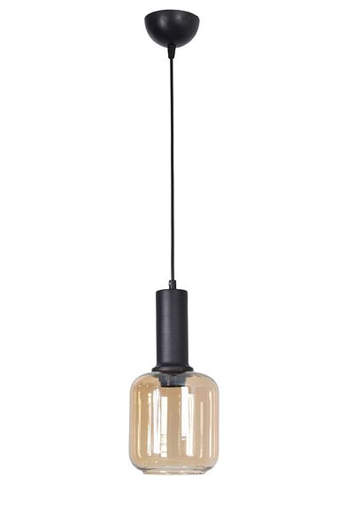 Modavize Tanem Modern Design Living Room Kitchen Hall Black Color Honey Glass Single Chandelier