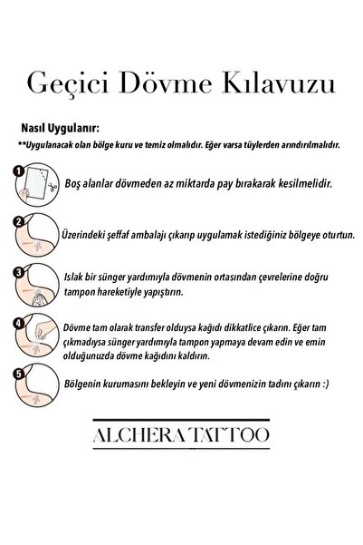 Tattoo Geçici Dövme-Renkli Anka Kuşu Desenli Büyük Boy