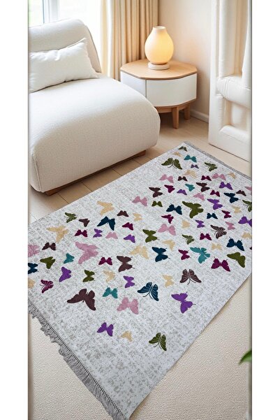 uzhanem Dot Taban Kaymaz Halı Yolluk Mutfak Salon Halısı Dijital Baskılı Yıka...