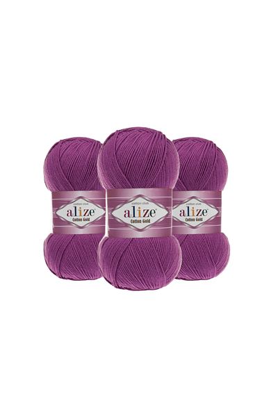 Alize Cotton Gold Cotton Knitting Yarn Amigurumi Yarn 122 3 Pieces
