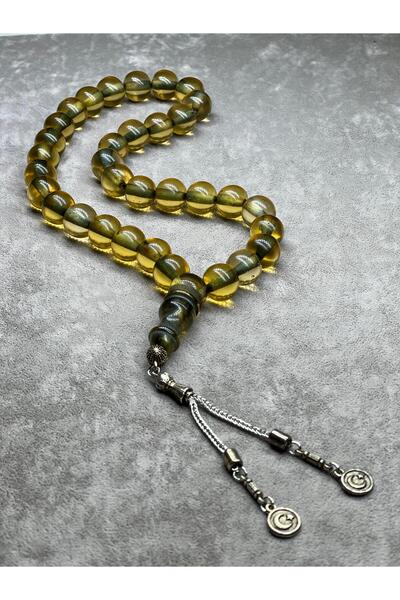 MEVLANA BAZAAR سبحة عنبر ناري 30 سم