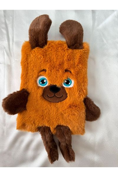 PARLAK EVREN Plush Notebook with Dog Visual