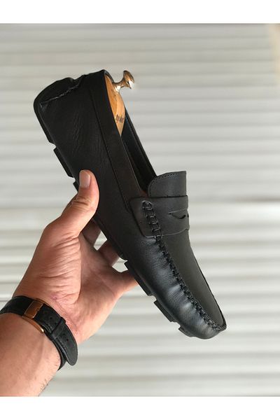 Zegeshoes Кожени ежедневни мокасини без връзки Rok