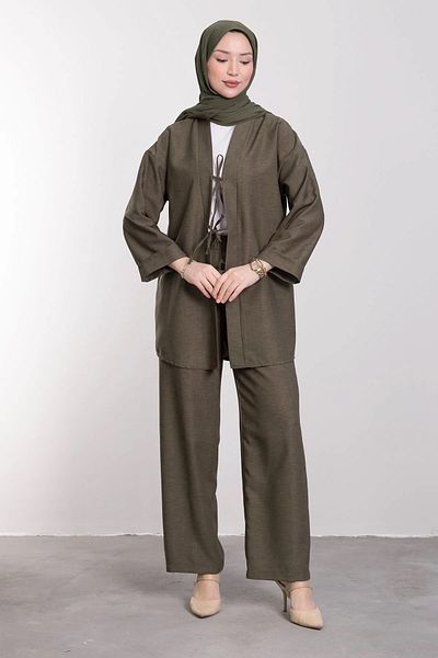 Tesettür Diyarı Σετ Hijab Casual Cut από λινό Melaj