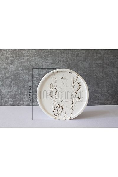 Ture Concept Gold Patterned Concrete Tray