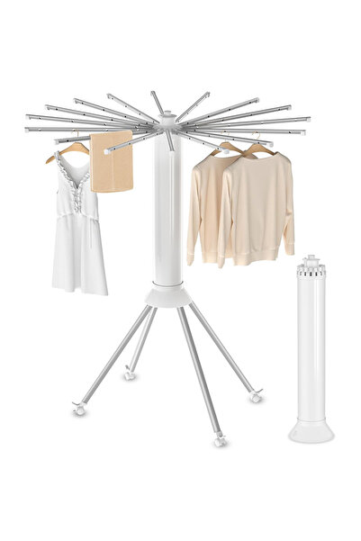 Allin رف تجفيف الملابس قابل للطي ومتعدد الوظائف ومنظم ملابس بطبقة واحدة للحما...