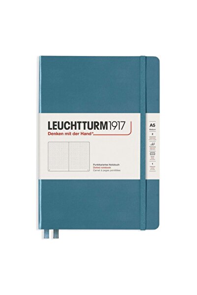 Leuchtturm1917 Leuchttrum 1917 غطاء صلب متوسط ​​(A5)، 251 صفحة مرقمة منقط دفت...