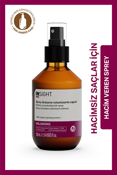 Insight İnce Telli ve Hacimsiz Saçlar için Hacim Veren Sprey 100 ml.