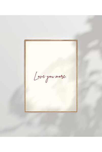 VOGLOO Frameless Posterlove You More Minimal Handwritten Poste