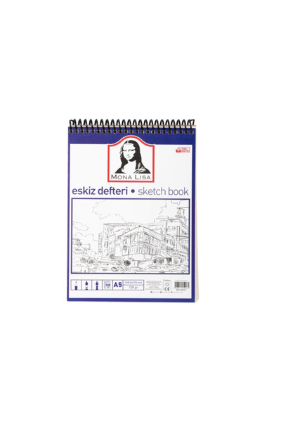 Südor Mona Lisa A5 Sketchbook Eskiz 120 gr Telli Çizim Defter