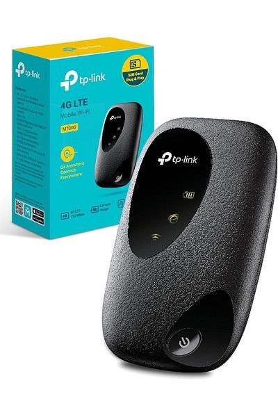 TP-LINK TP-Link M7000 4G+ MiFi Portable Travel WiFi Low Cost Unlocked LTE-Advanced Cat4 Mobile WiFi Hotspot
