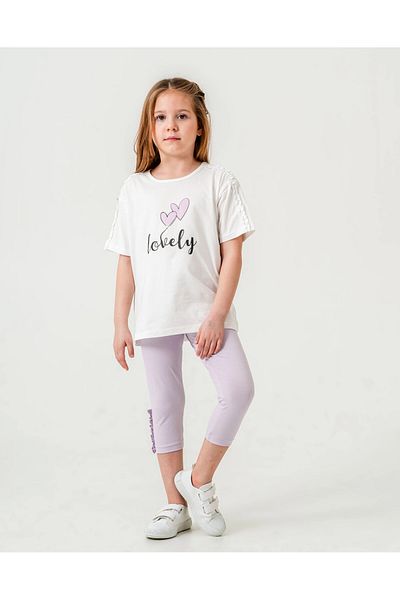 My Hanne Lovely Printed Ruffle Girl's Suit 50655