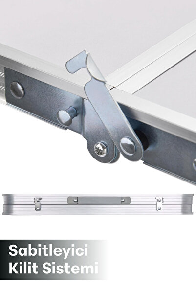 Blooma Çanta Tipi Katlanır Taşınabilir Piknik Kamp Masa Seti 4 Tabureli